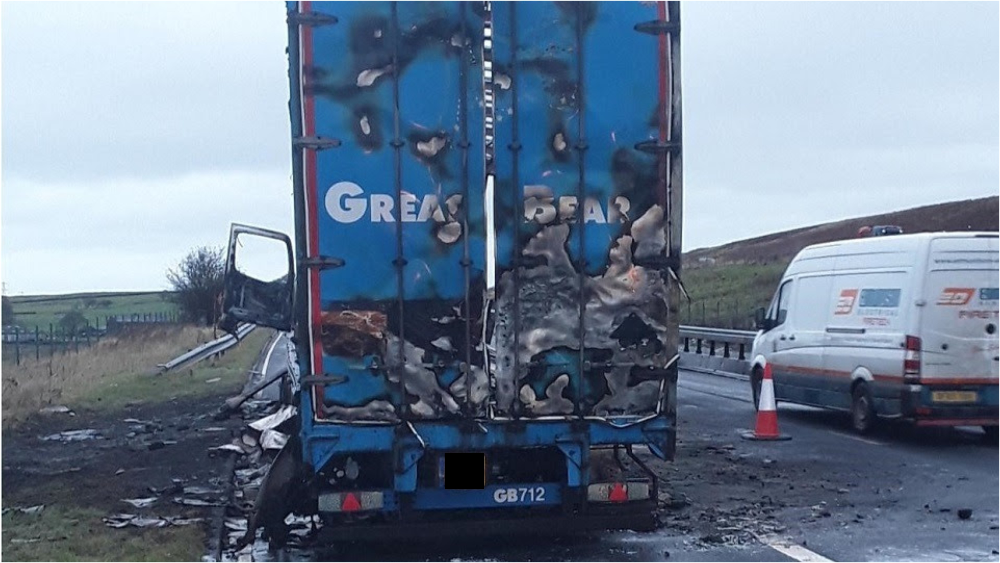 M6 Northbound carriageway at Kendal closed for resurfacing after