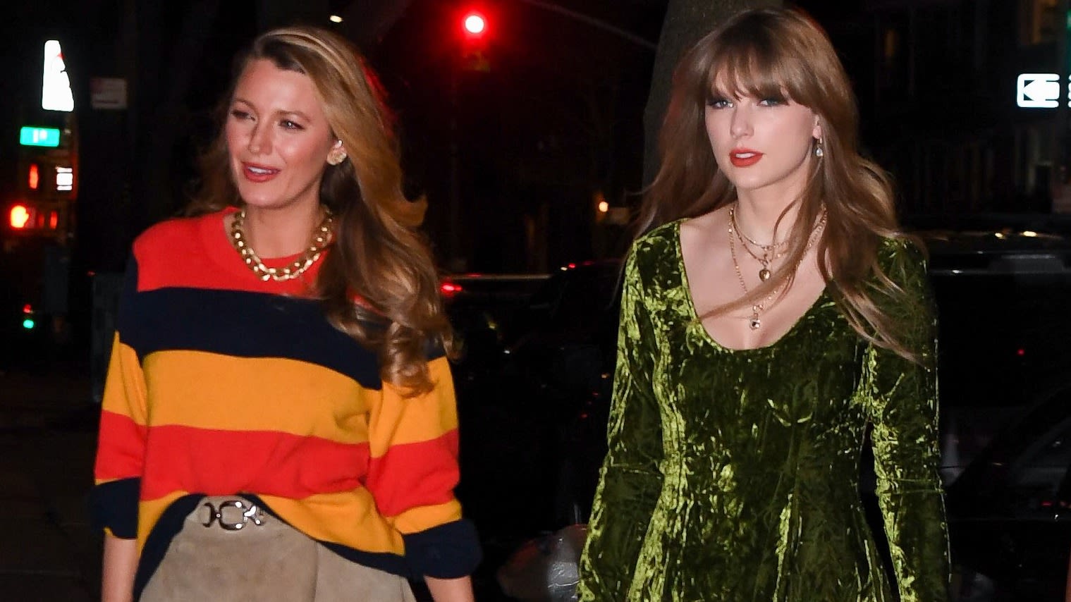 Taylor Swift spotted wearing £58 green velvet dress by Scottish designer  Little Lies in New York