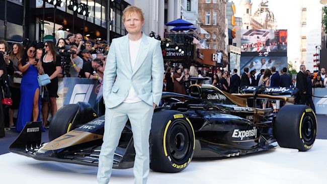 Ed Sheeran recorded the song Drive for F1 The Movie, which premiered in June 2025. Credit: Press Association