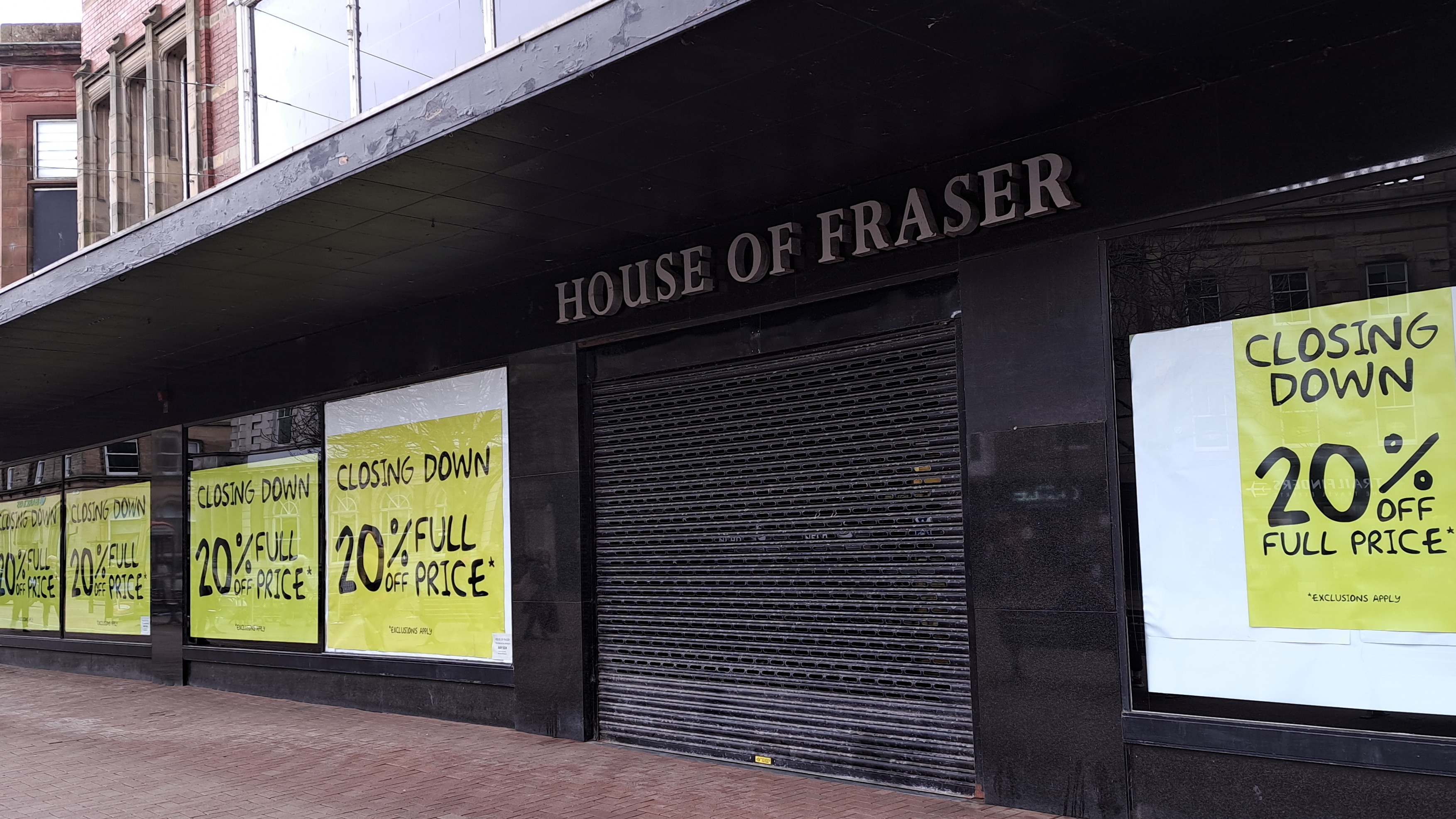 Region s flagship department store House of Fraser in Carlisle to