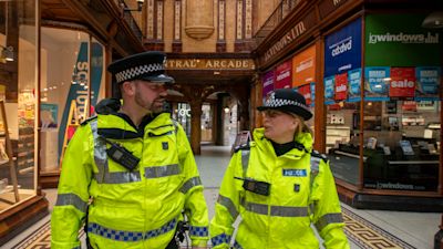 City centre Inspector Karen Madge and Chief Inspector Steve Wykes, of Northumbria Police. the force has issued warnings about anti-social behaviour in Newcastle city centre.