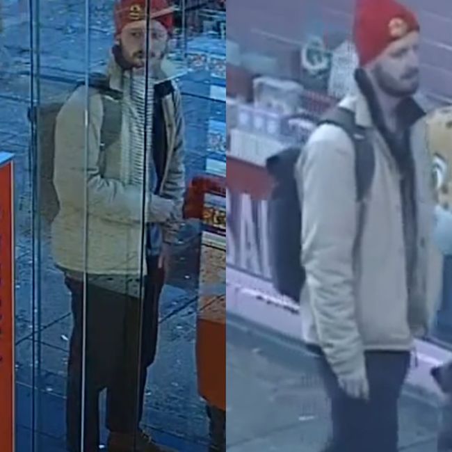 The man stepped in to help outside Miniso, a shop at the junction of Camden High Street and Inverness Street.