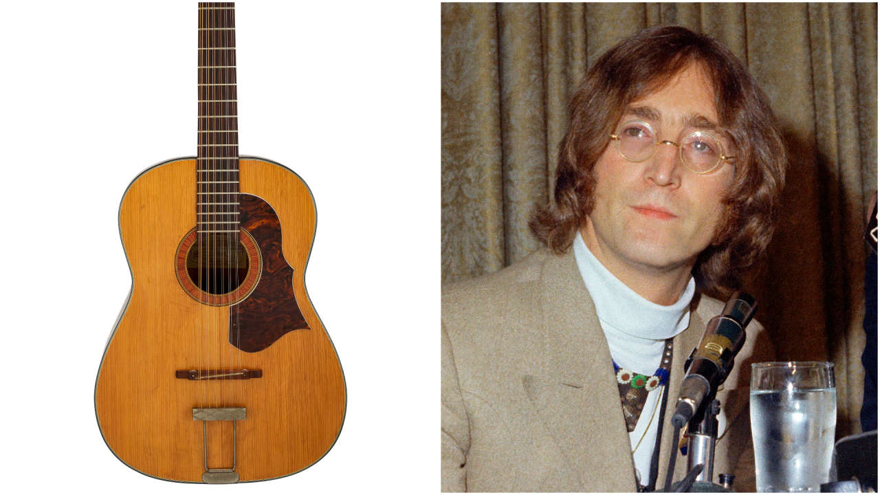 John Lennon guitar found in attic on auction for more than £600,000