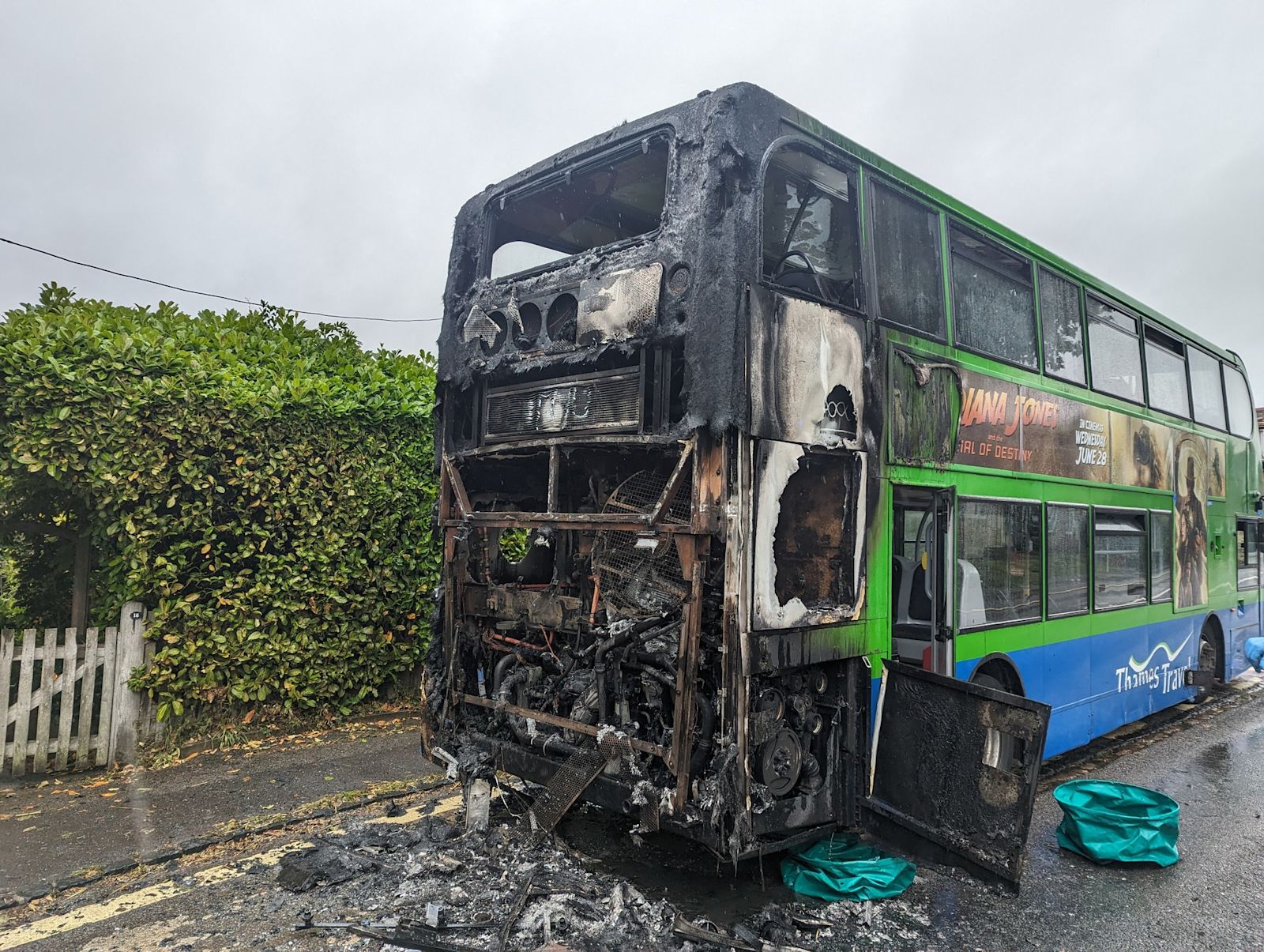 Passengers Evacuated After Double Decker Bus Bursts Into Flames In passengers-evacuated-after-double-decker-bus-bursts-into-flames-in