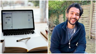Students working from home