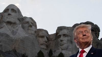 040720 Donald Trump at Mount Rushmore Independence Day AP