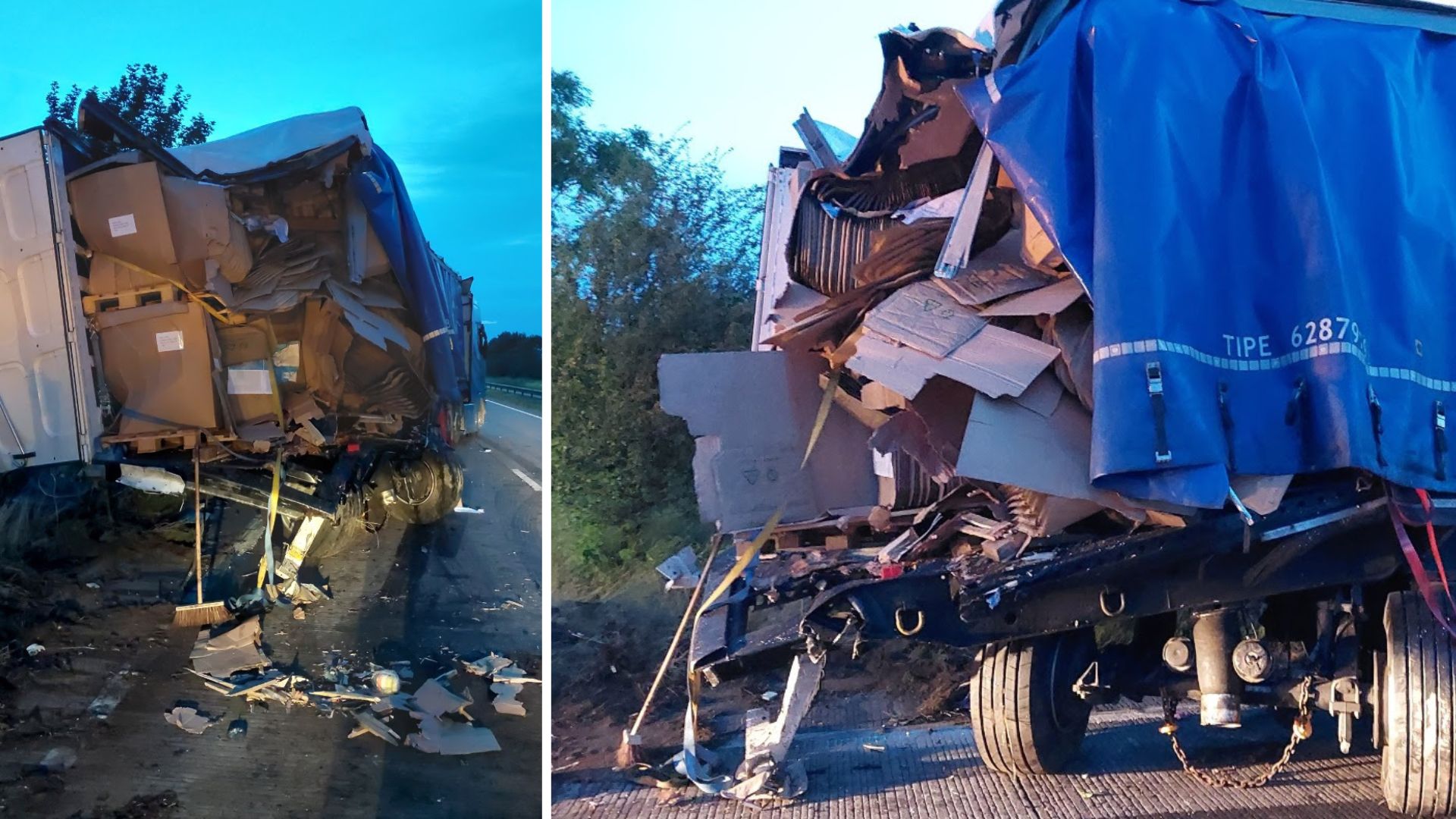 Lorry driver suffers life threatening injuries after crash on A180