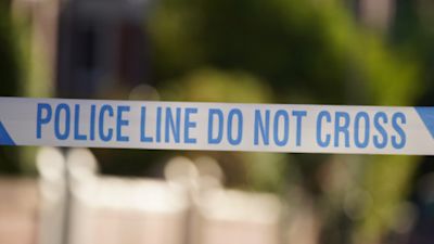 police tape stock shot