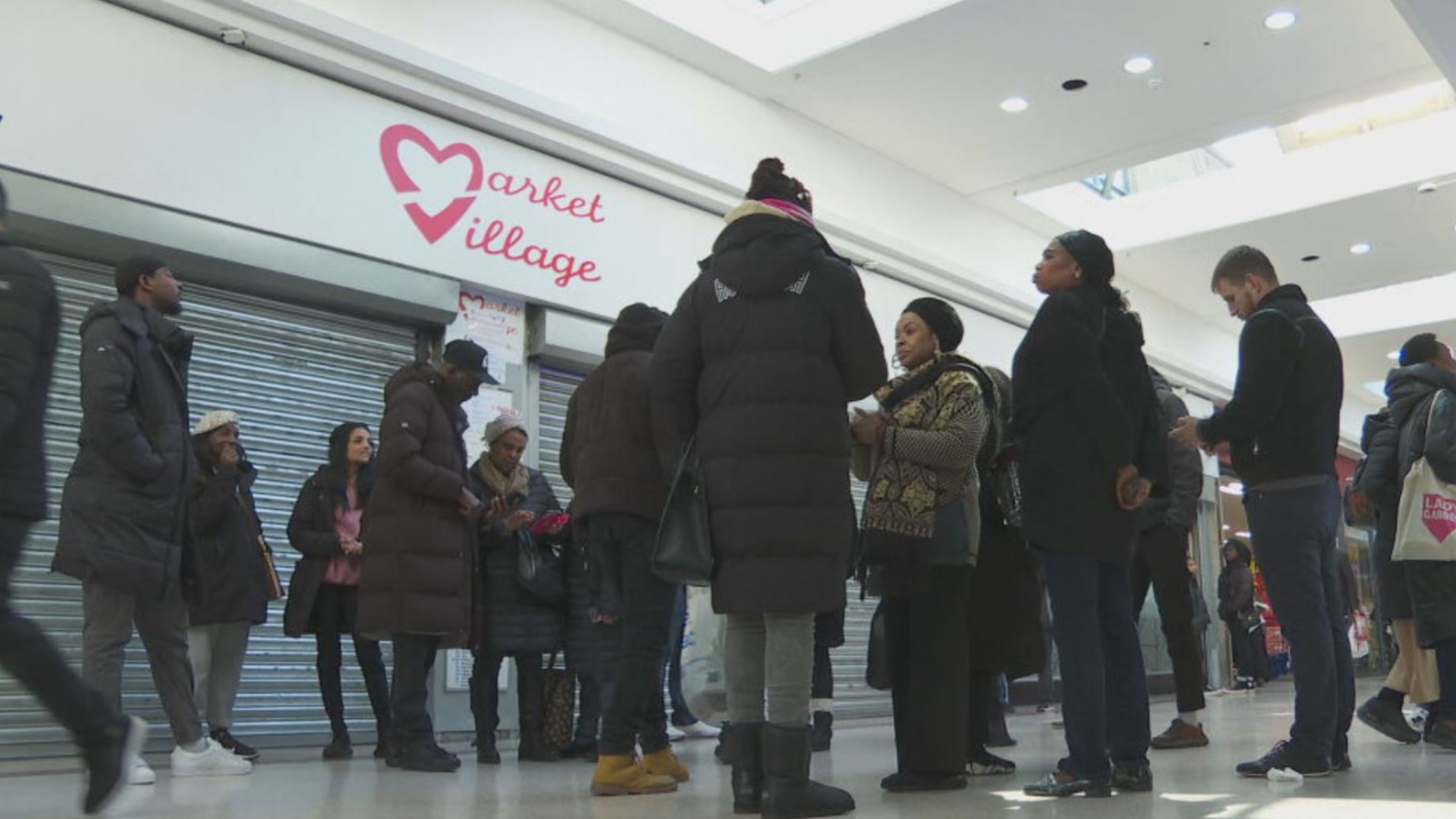 East London market traders shut out of their businesses with