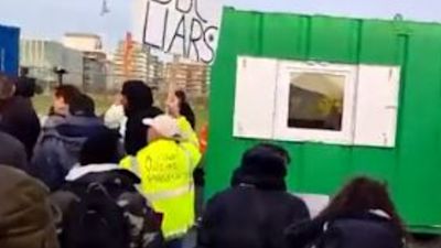 Covid protest anti-vax Milton Keynes Twitter
