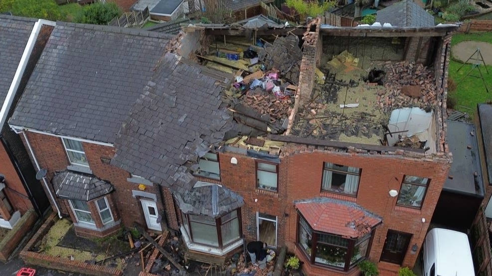 Around 100 homes damaged in Tameside in rare British tornado as Storm  Gerrit hits | ITV News Granada