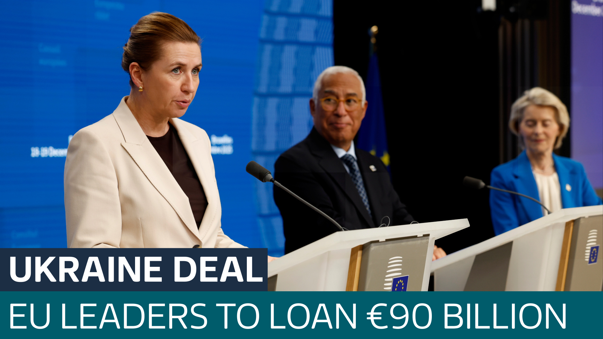 EU leaders agree €90bn loan for Ukraine after plan to use frozen ...