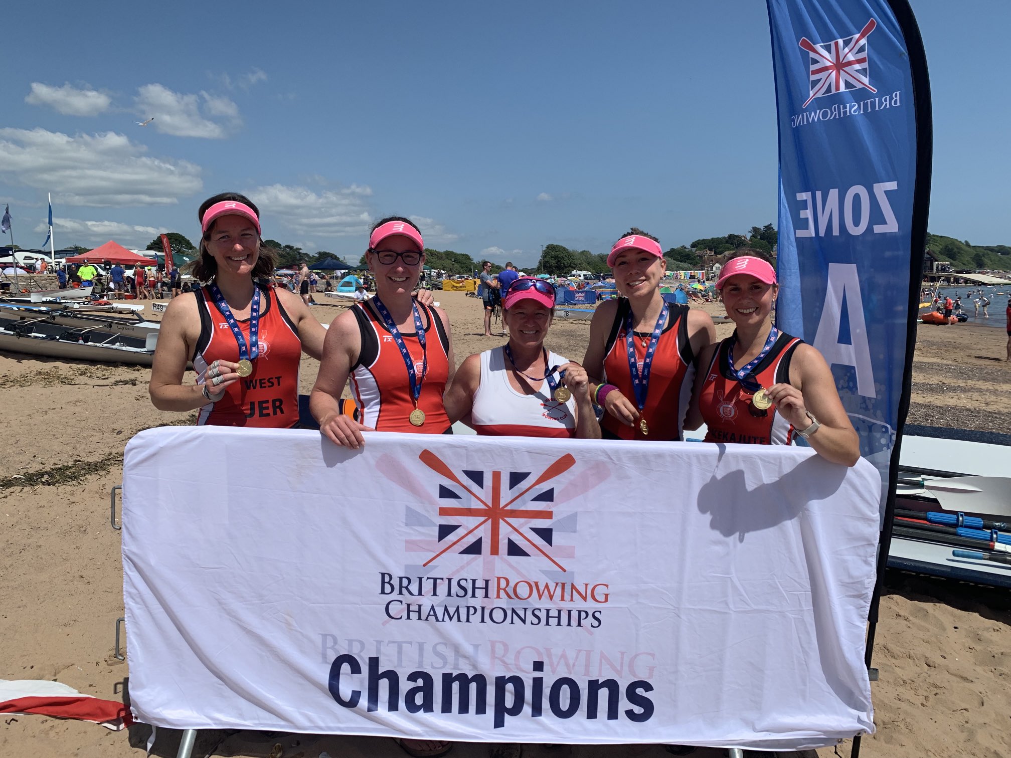 Jersey amongst the medals at British Offshore Rowing Championships