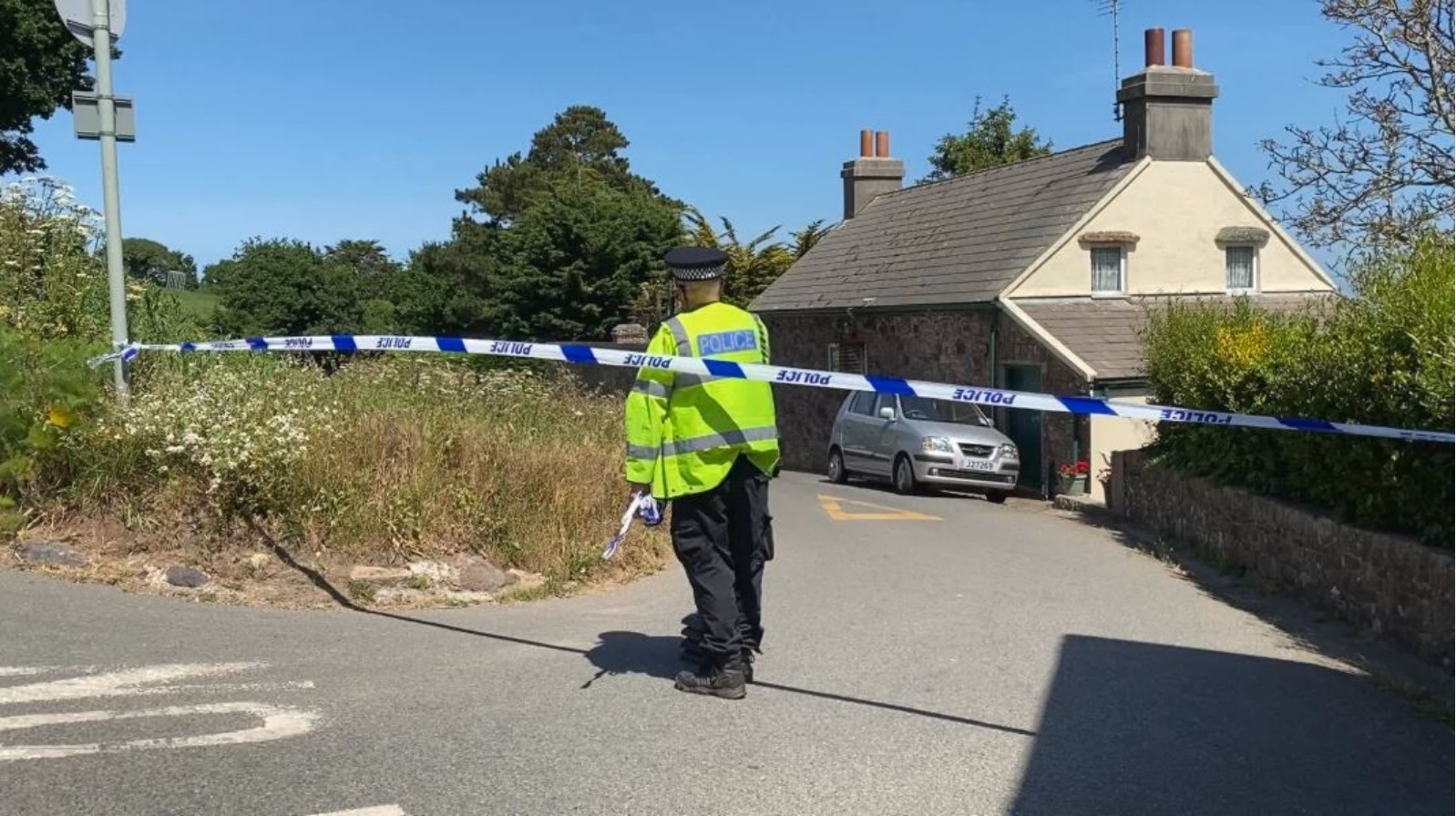 Man injured after tractor falls onto road in Jersey | ITV News Channel