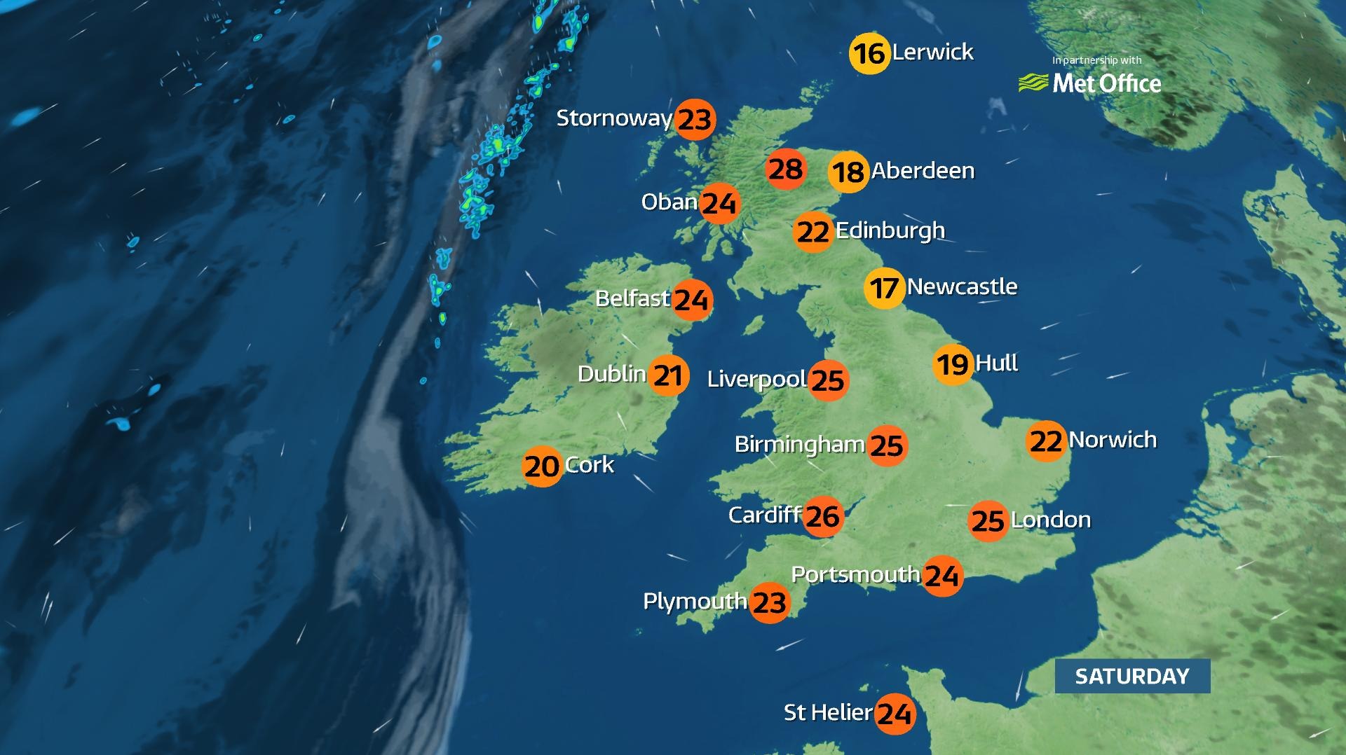 UK weather Bright and sunny day with top temperatures of 28C ITV News