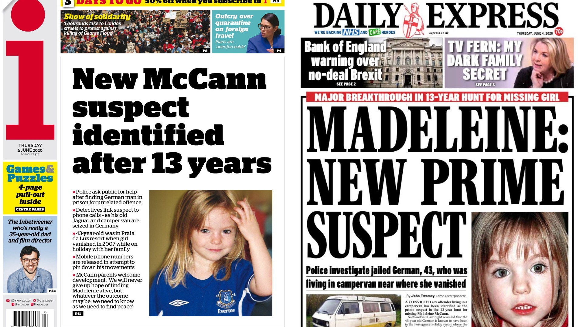 Development In Madeleine Mccann Case Leads Thursday S Papers Itv News