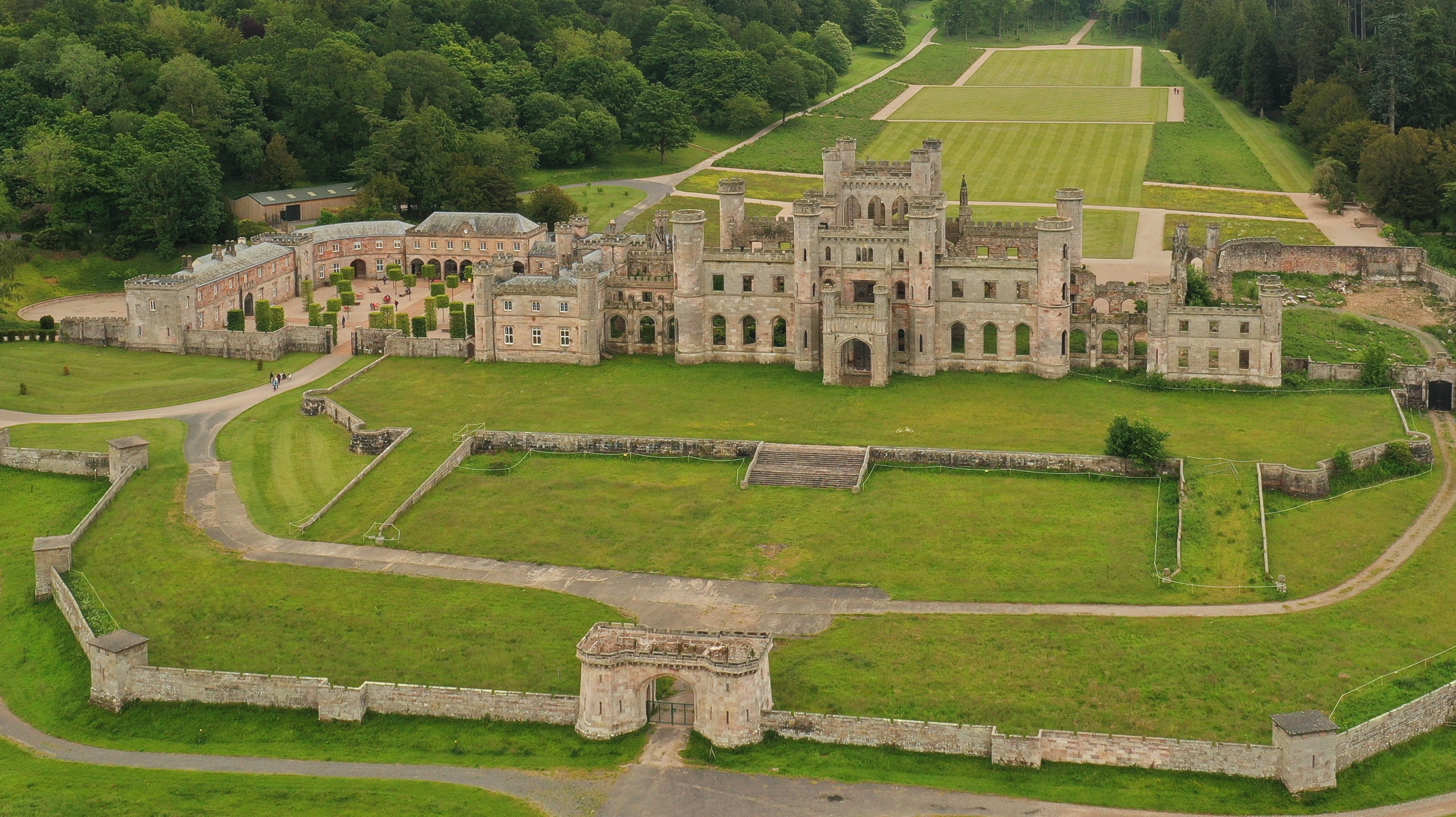 Lowther Castle and Gardens partially reopens for visitors | ITV News Border