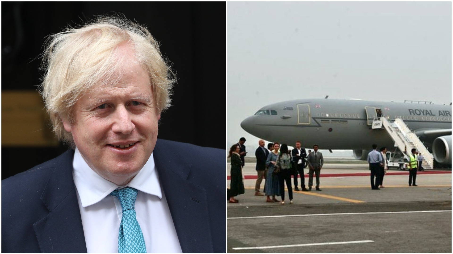 Boris Johnsons Brexit Plane Gets A Red White And Blue Makeover Itv News 