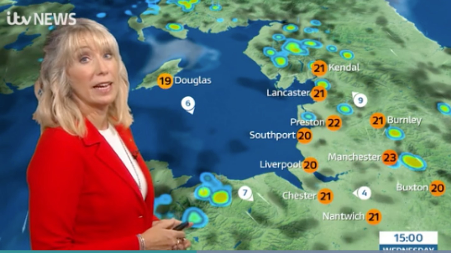 Here's Emma with Wednesday's weather ITV News Granada