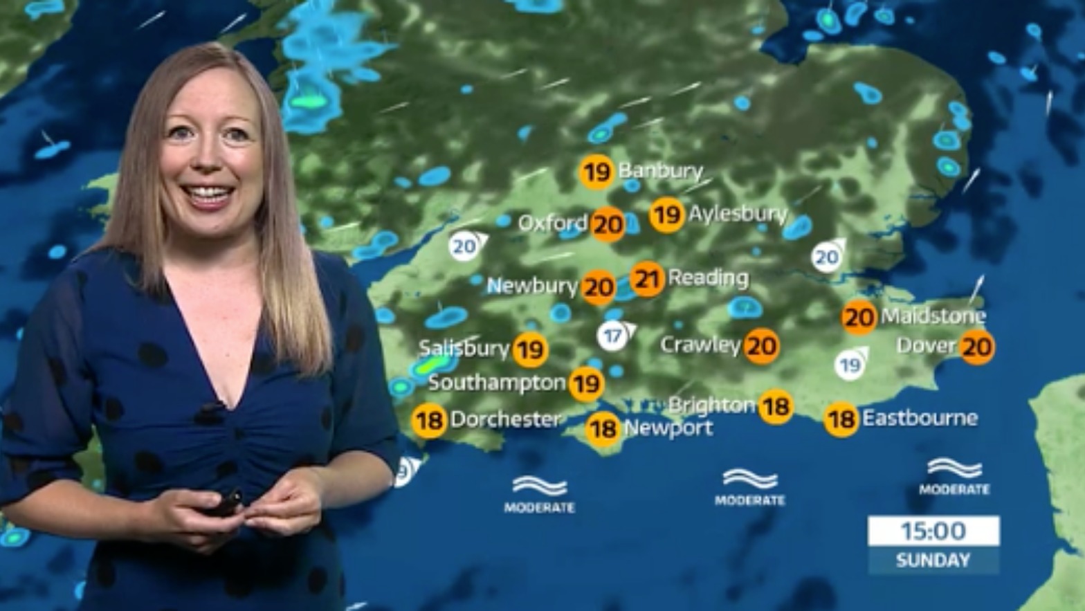 Sunday's weather forecast ITV News Meridian