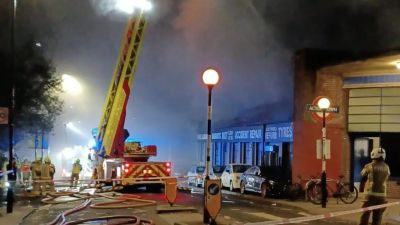 Large fire near Acton Town Tube station sees area evacuated and trains ...