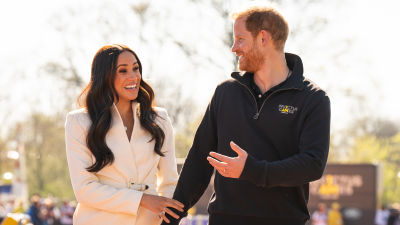 Prince Harry and Meghan Markle pictured together.
