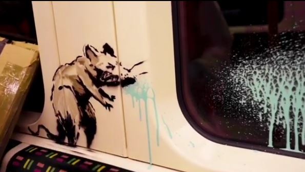 Banksy’s coronavirus-related artwork removed from London Underground