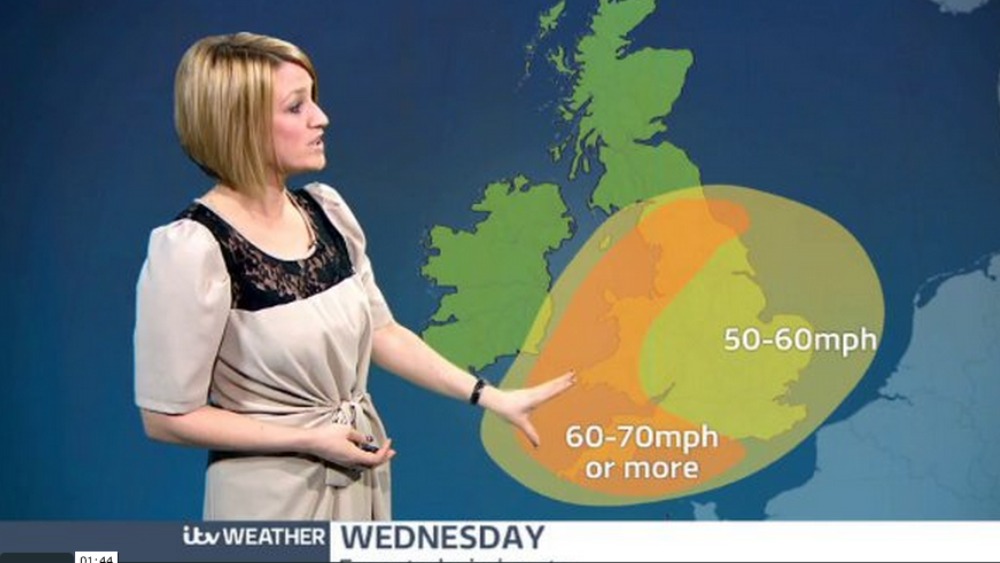 Some snow overnight. Wet & windy Wednesday | Granada | ITV ...