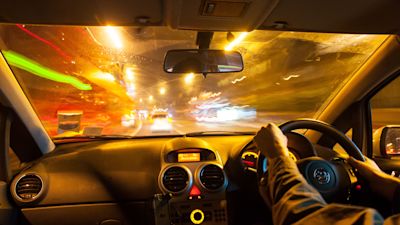 29/11/21. PA generic shot of a man driving. PA Images