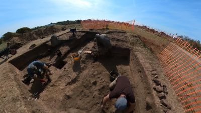 Picture of excavation site in Guernsey