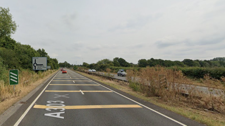 Major Somerset road closed after serious crash between a van and