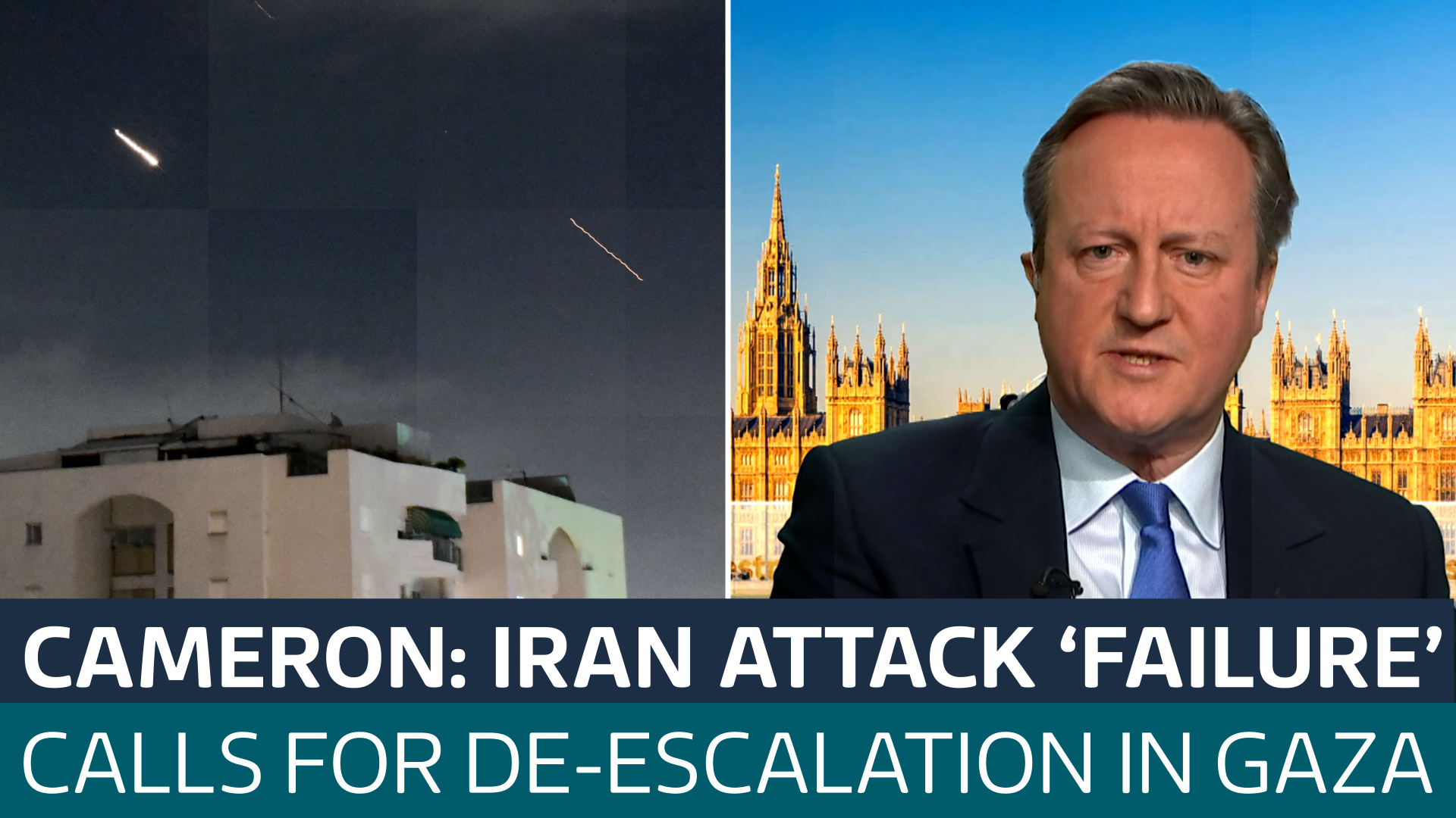 Lord Cameron calls for de-escalation in Middle East - Latest From ITV News