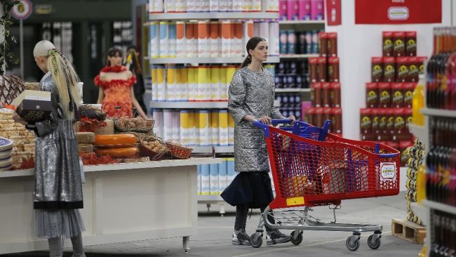 A supermarket sweep! Chanel show leaves fashion world in a frenzy
