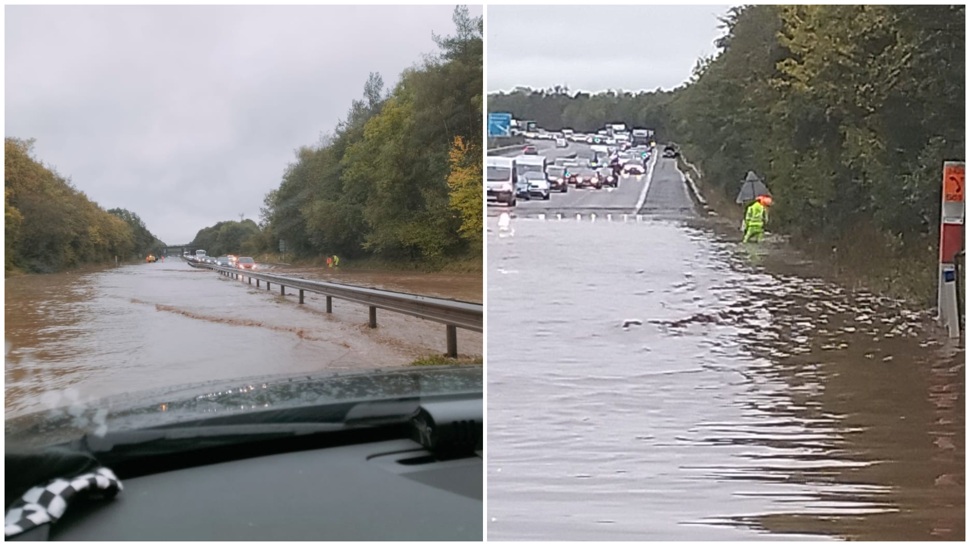 Storm Babet M54 reopens at Telford as trains cancelled ITV News