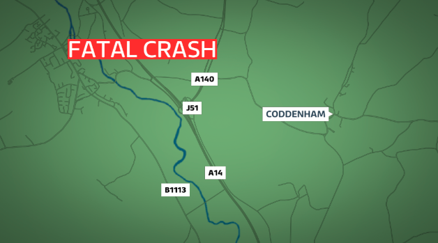 Driver bailed after fatal crash on A14 in Suffolk | ITV News Anglia