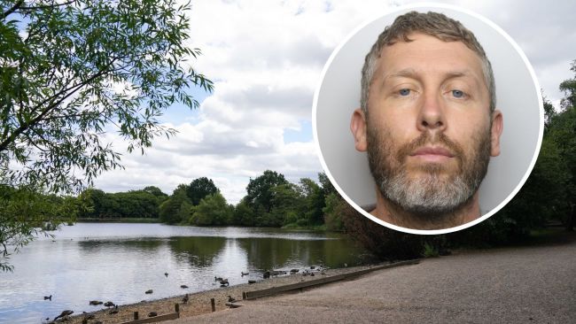 Michael Harrison and Shipley Country Park - where he tried to blame his son's death on him falling from a tree