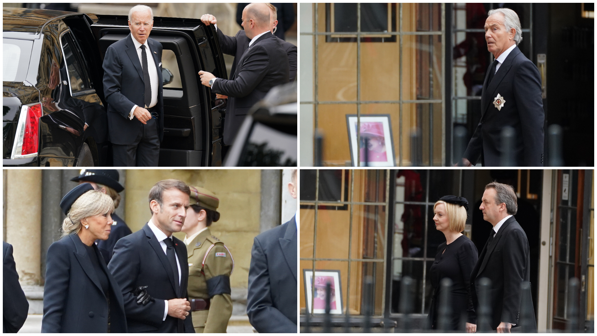 Emmanuel Macron esteve presente no funeral do professor de Arras