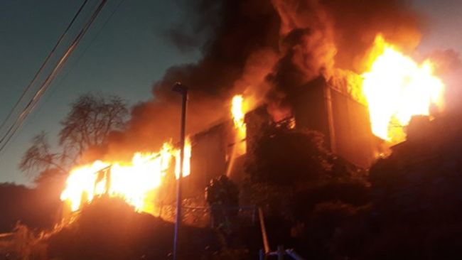 House fire in Pandy, Lanngollen