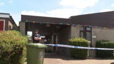 The scene of the murder at a care home in Wickford.