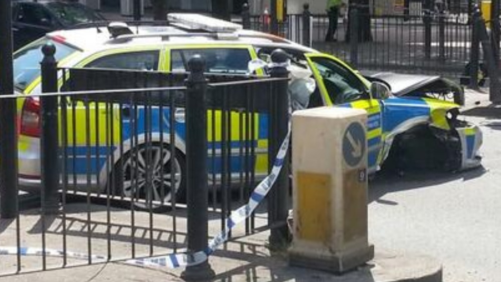 Six injured in 'horrific' police car crash in east london | ITV News London