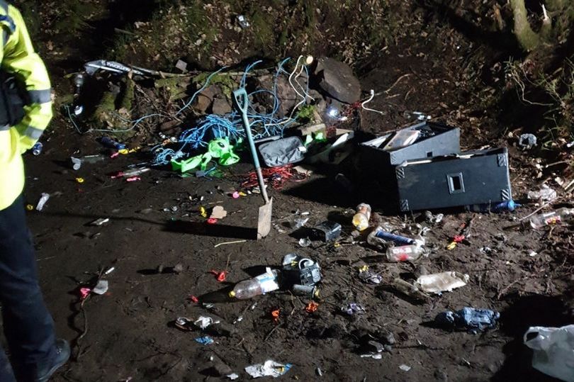 Lancashire Police break up illegal rave near Bolton | ITV News Granada