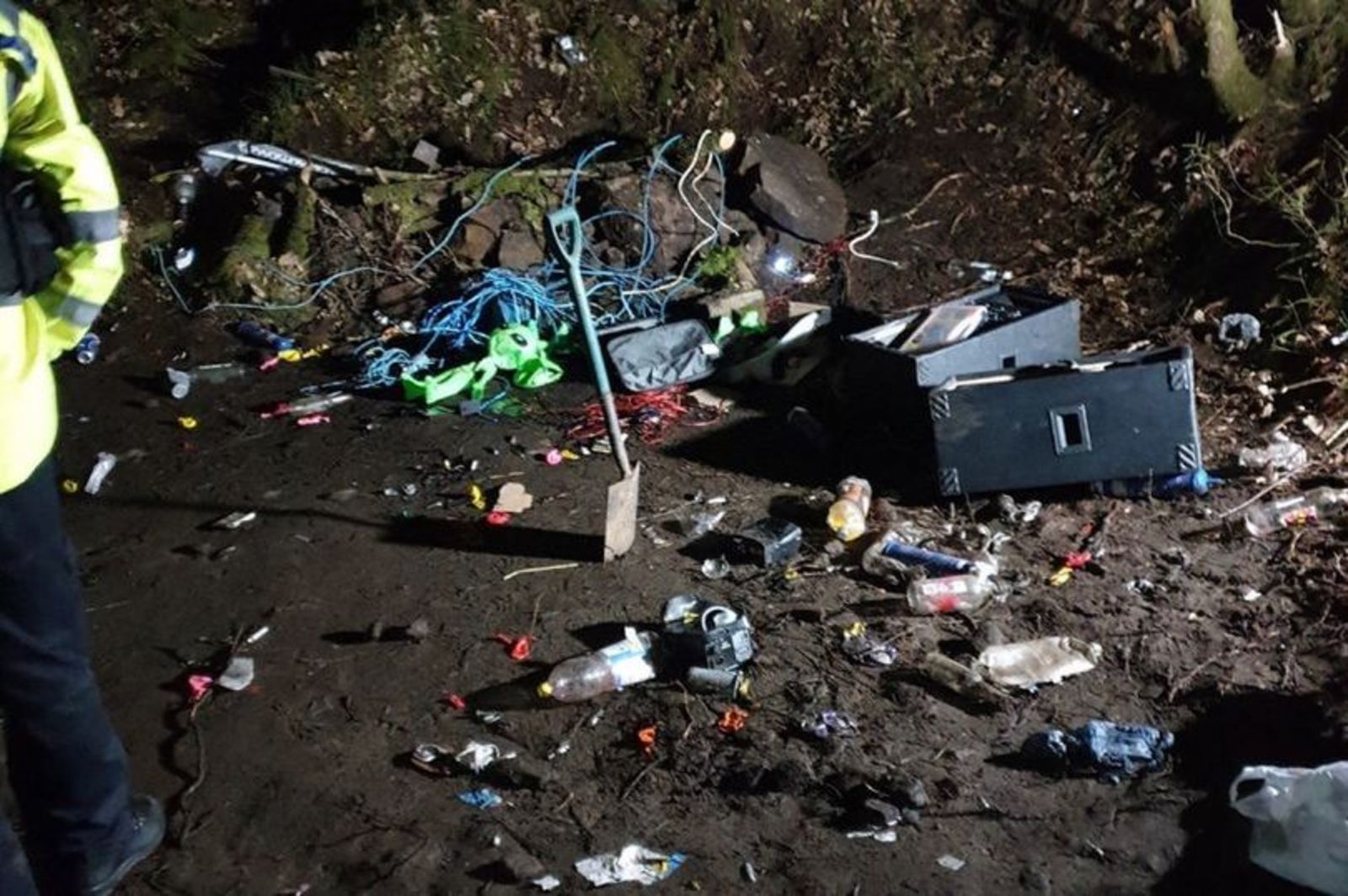 Police Breaking Up Rave Lancashire Police break up illegal rave near Bolton | ITV News Granada