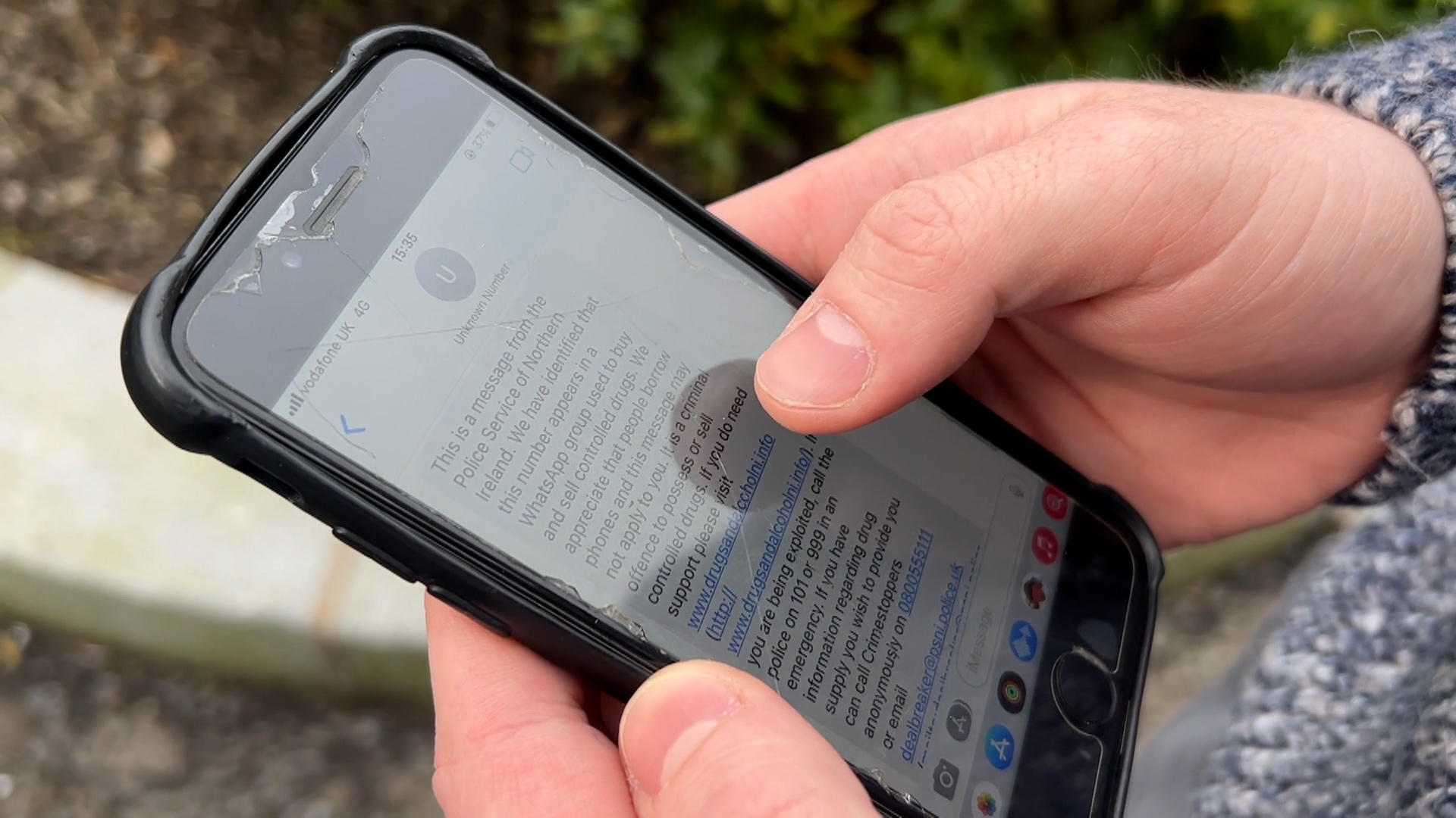 Text to suspected drugs users 'positive step' by PSNI | UTV | ITV News