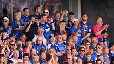 Ed Sheeran, a lifelong Ipswich Town fan, attended Portman Road to watch his team's first Premier League match in 22 years.
Credit: PA