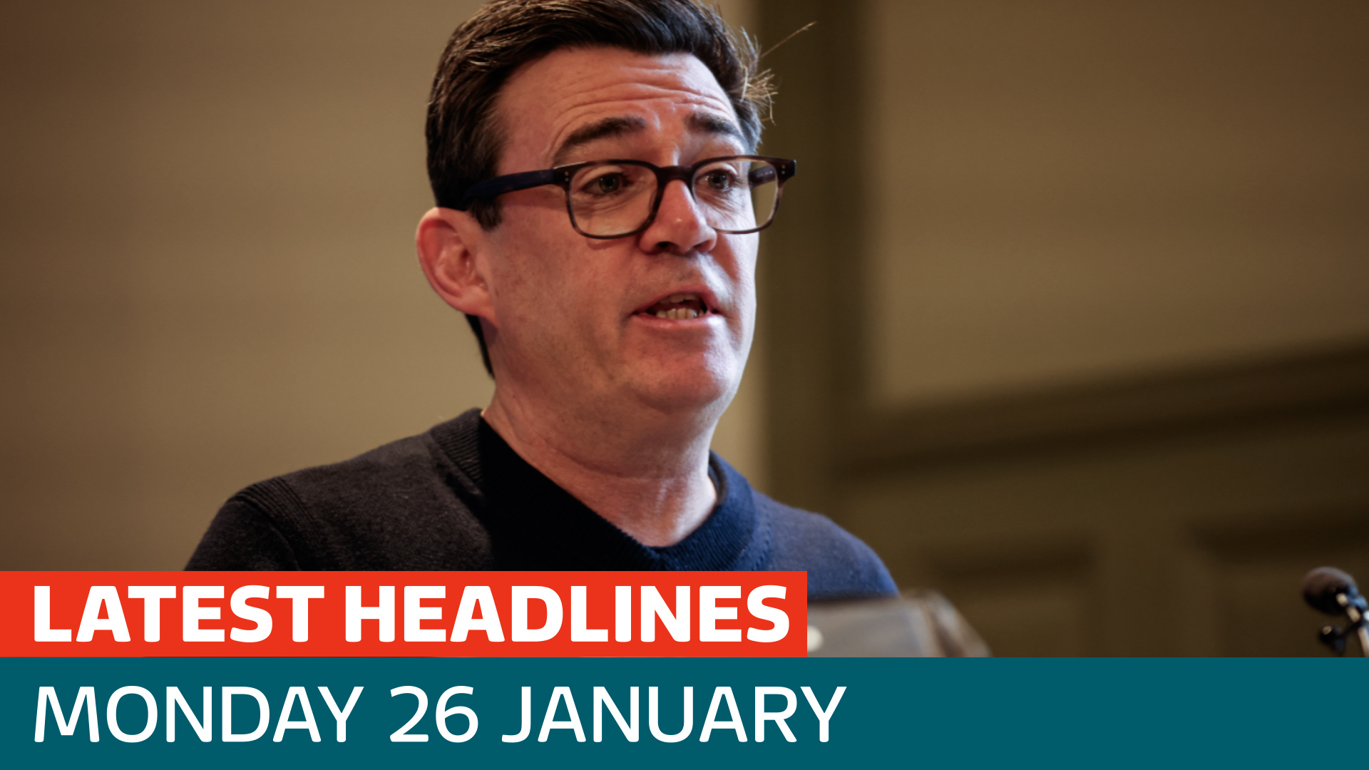 The latest headlines - as Andy Burnham says he is 'concerned' about election decision - Latest From ITV News