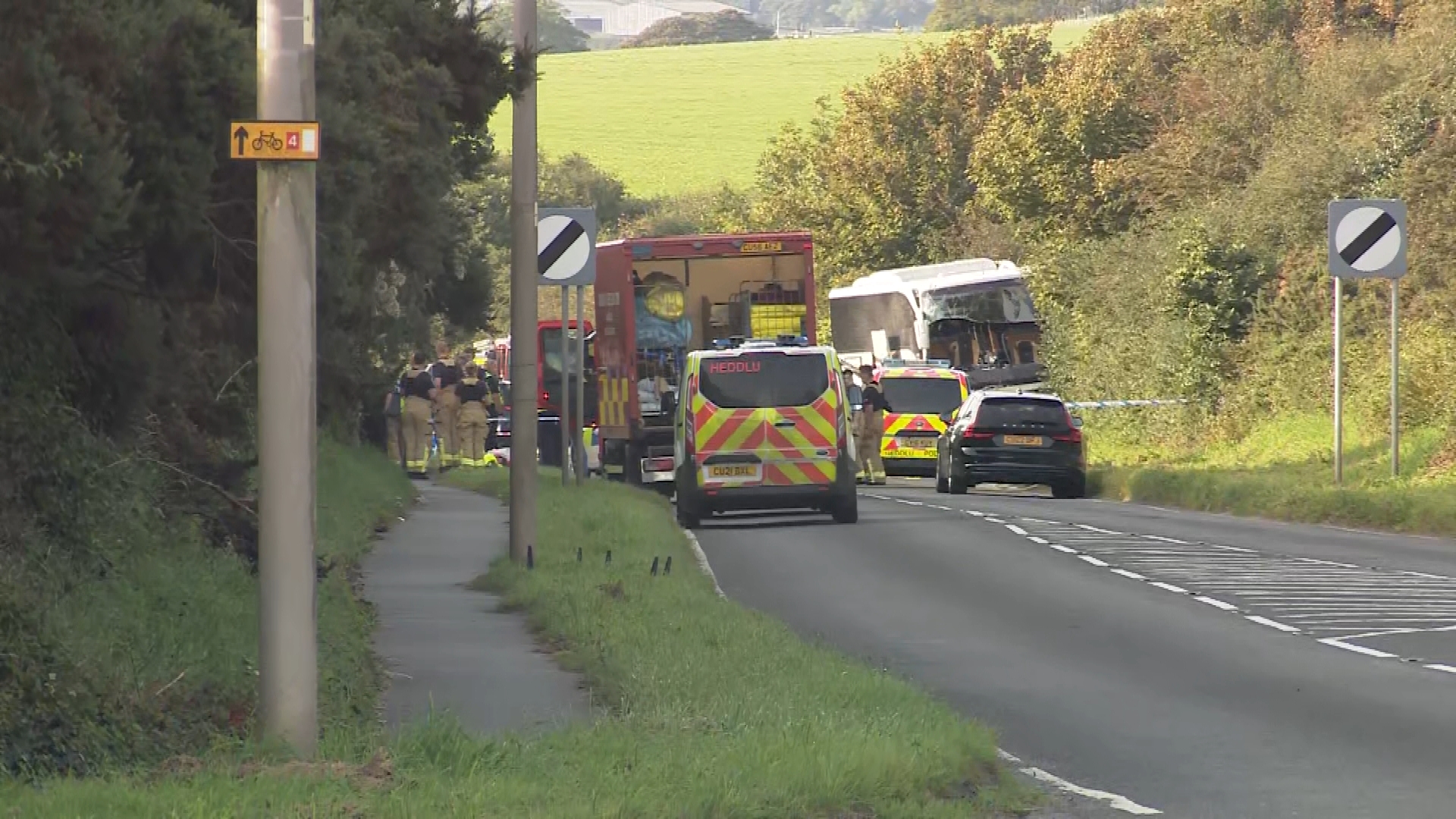 Pembroke Dock One person dead and others in hospital after coach