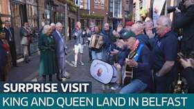 King and Queen land in Northern Ireland for surprise visit ...