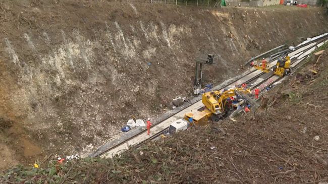 The work is causing disruption to travel