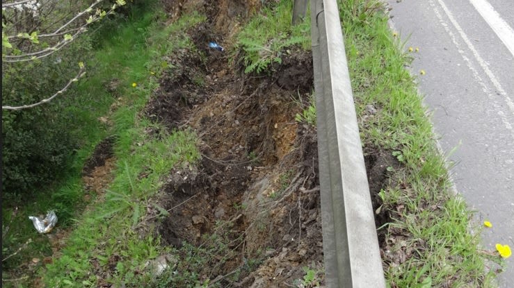 Urgent repairs to landslip on the A334 with 14 week diversion