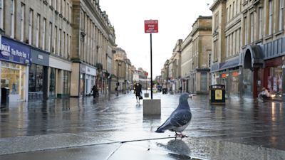Newcastle City Centre during the January lockdown